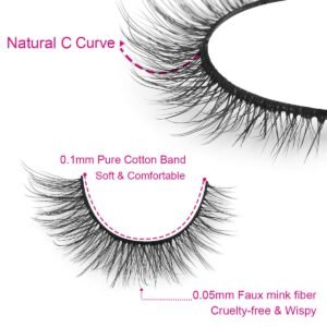 10mm Lashes Natural Wispy False Eyelashes | Becoda Lash