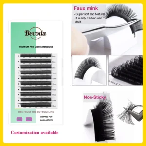 Extensões de cílios clássicas CLE405 2 Extensões de Cílios Clássicos – PBT Coreano Premium Becoda