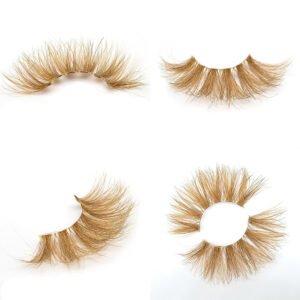 Lash Blonde ST311 9 Lash Blonde 25mm Brown Mink Lashes | Brown Strip Lashes | Becoda Lash