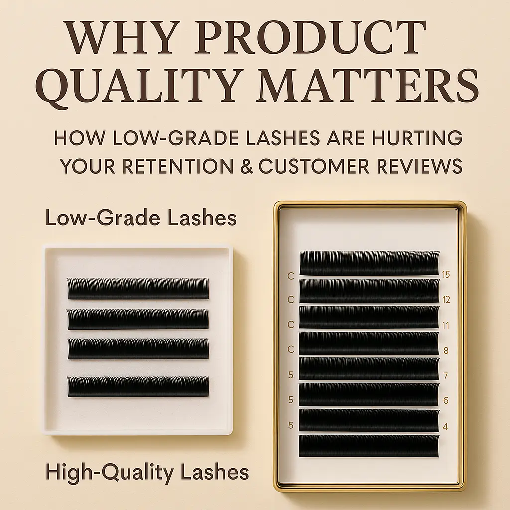 Why Product Quality Matters: How Low-Grade Lashes Are Hurting Your Retention & Customer Reviews